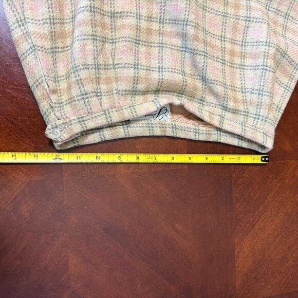 Vintage 1950s Prestige David Presson Wool Plaid Skirt Suit Set Jacket Mod Size S - Picture 7 of 16
